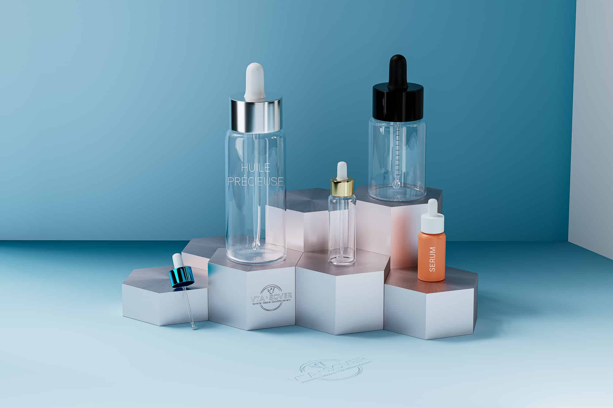 Pharmaceutical and Cosmetic Dropper Bottles